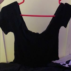 Off the shoulder crop too